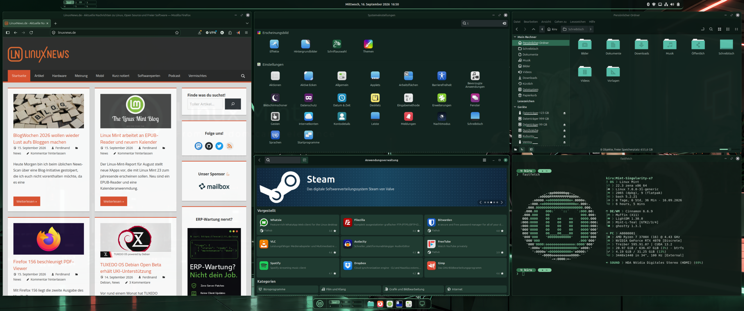 Linux Mint Fancy Tiles